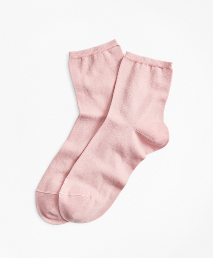Cotton-Silk-Blend Ankle Socks - Brooks Brothers