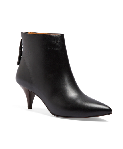 Calfskin Kitten Heel Booties - Brooks Brothers