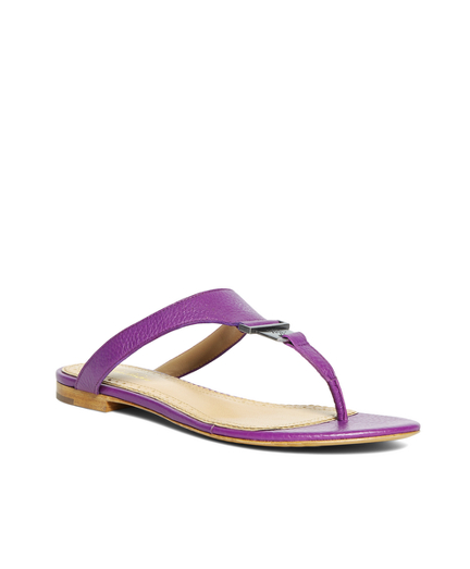 purple thong sandals