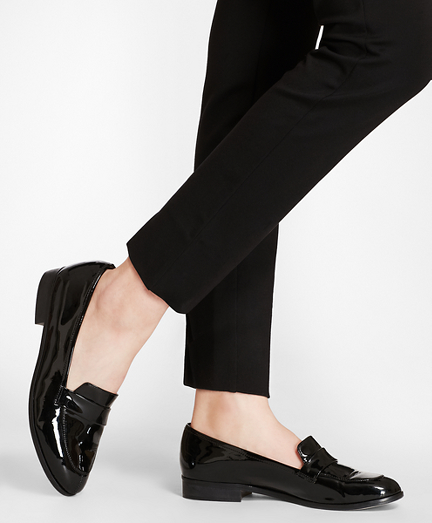 next womens black loafers