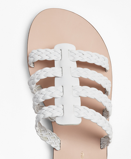 tan brookside slide sandals