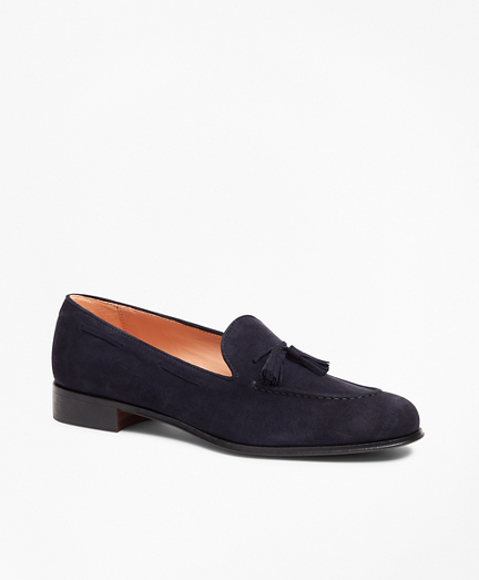 brooks brothers suede loafers