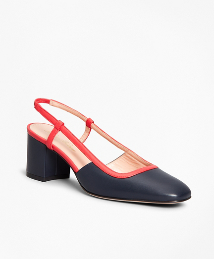 two tone slingbacks