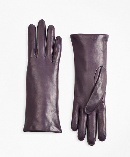 Cashmere Lined Leather Gloves 