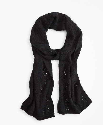 cable cashmere scarf