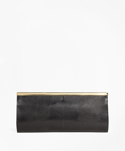 Lizard Embossed Evening Clutch