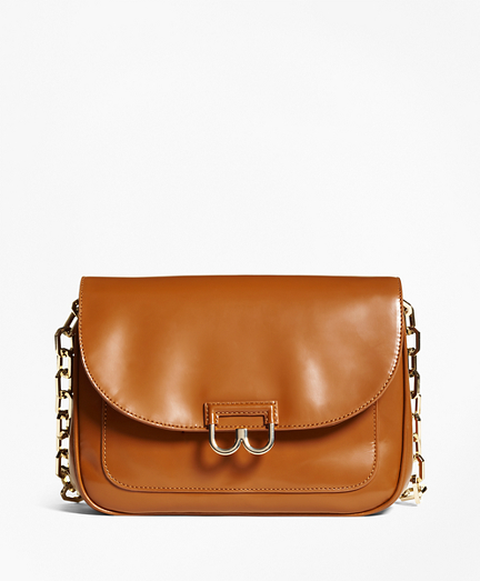 Glazed Leather Babe Shoulder Bag