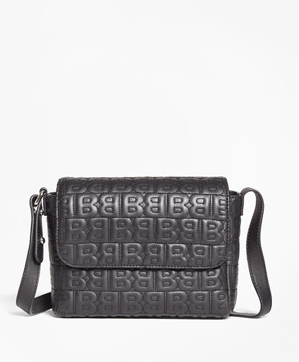 "BB" Quilted Leather Shoulder Bag