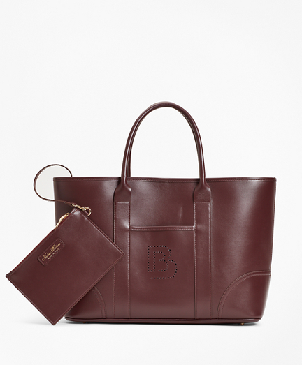 leather tote women