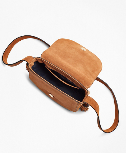 Suede Saddle Bag - Brooks Brothers