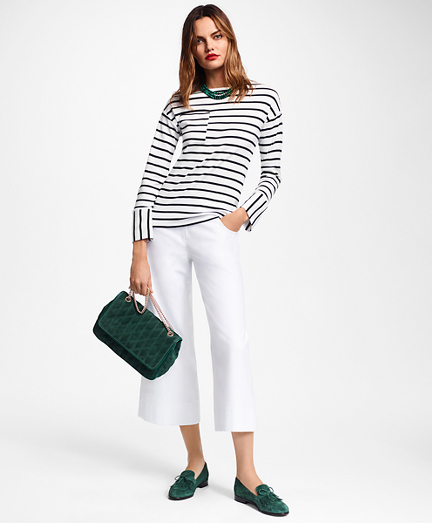 breton stripe oversized changing bag