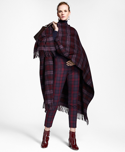 Tartan Wool Ruana