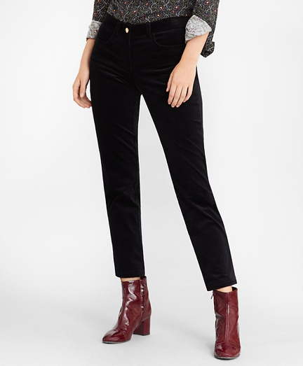 womens black corduroy pants