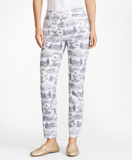 toile print pants