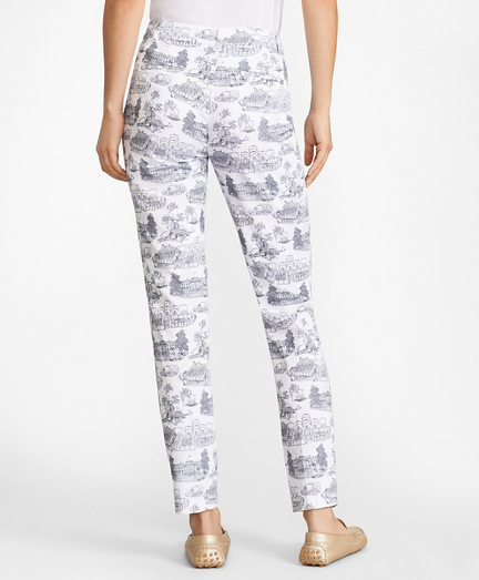 toile print pants