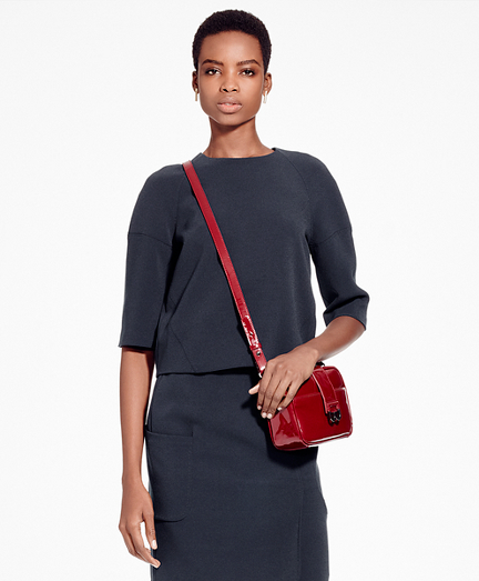 Crepe Satin Raglan Top