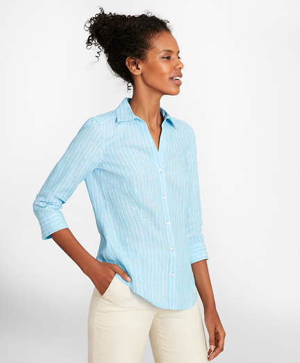 brooks brothers linen shirts