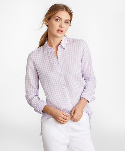 Gingham Irish Linen Tunic