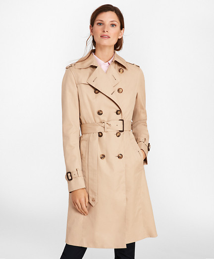 brooks brothers trench coat womens