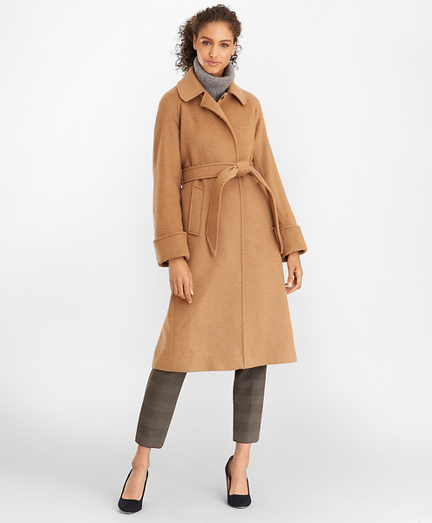 brooks brothers womens camel hair coat