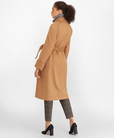 Camel Hair Wrap Coat - Brooks Brothers