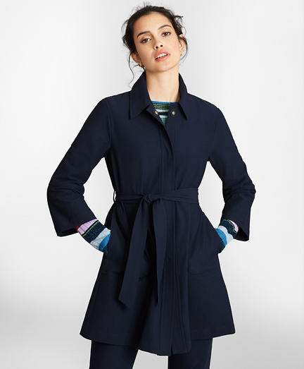 Water-Repellent Seersucker Coat 