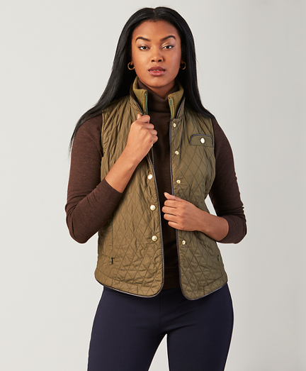 Water-Repellent Diamond-Quilted Vest - Brooks Brothers