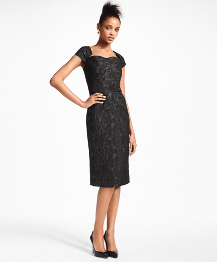 brooks brothers black dress