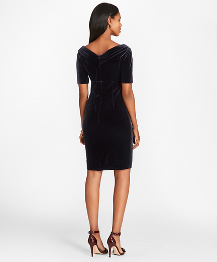 brooks brothers velvet dress