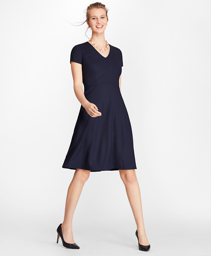 brooks brothers navy dress