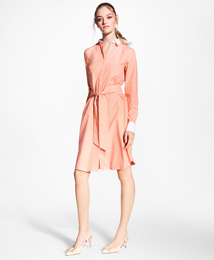 cotton poplin shirt dress