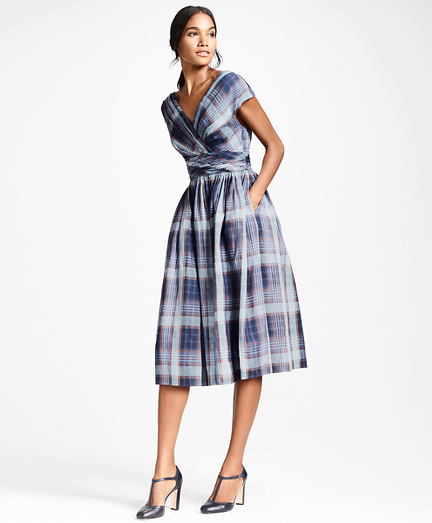 brooks brothers plaid dress