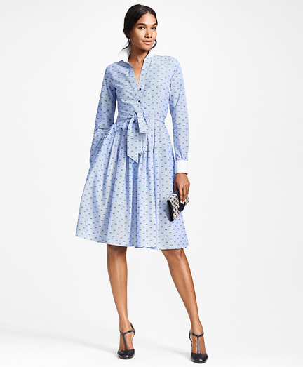 brooks brothers blue dress