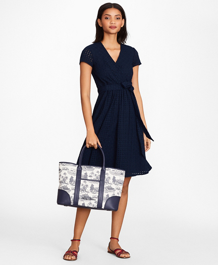 brooks brothers wrap dress