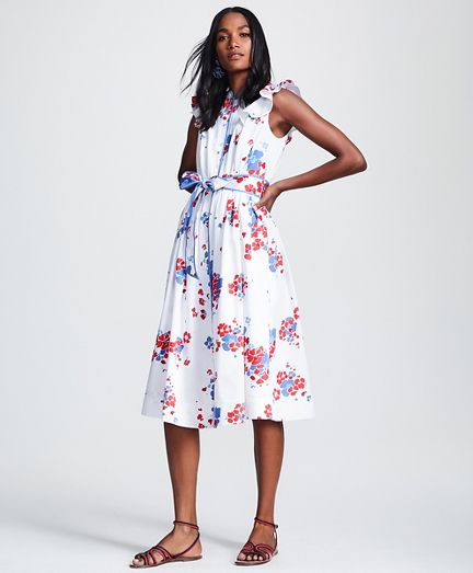 brooks brothers floral dress