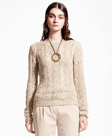 Silk-Cashmere Crewneck Sweater