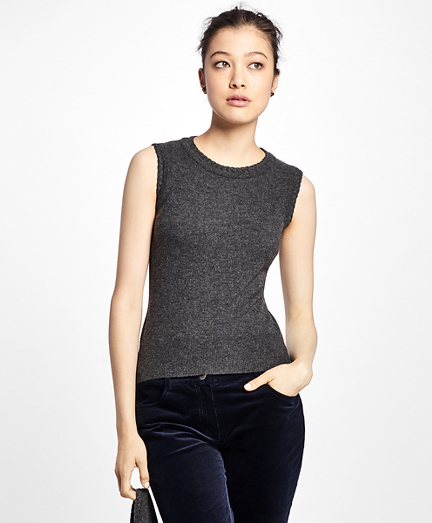 Sleeveless Cashmere Shell