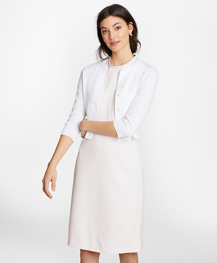 Supima&reg; Cotton Cropped Cardigan