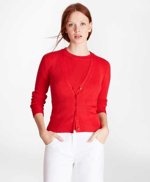 Diamond Knit Supima® Cotton Cardigan Diamond Knit Supima® Cotton Cardigan