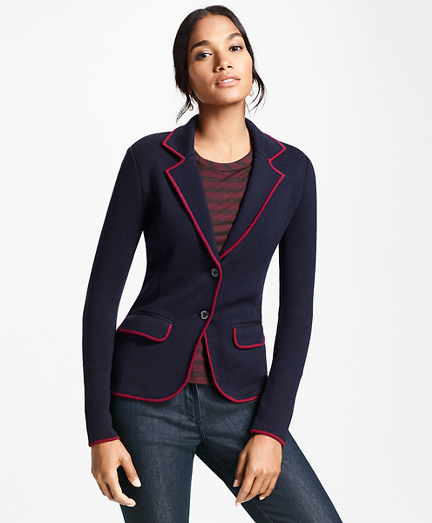 Knit Merino Wool Rowing Blazer - Brooks 