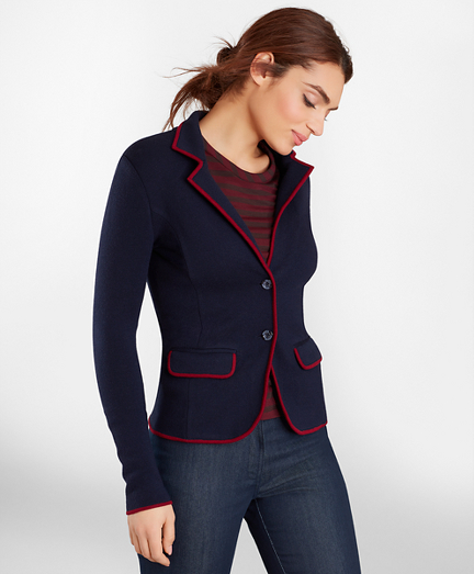 brooks brothers knit blazer