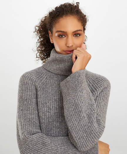 grey turtleneck sweater