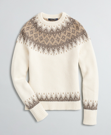 brooks brothers fair isle sweater