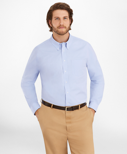 light blue button down collar shirt