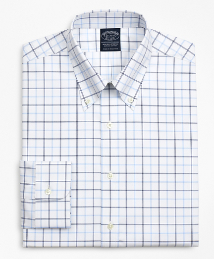 Stretch Big & Tall Dress Shirt, Non-Iron Poplin Button-Down Collar ...