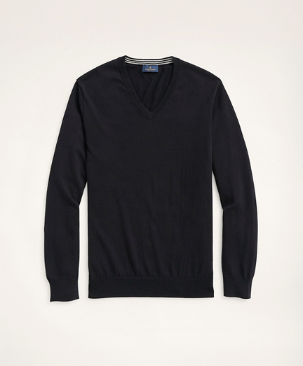 Big & Tall Supima® Cotton V-Neck Sweater